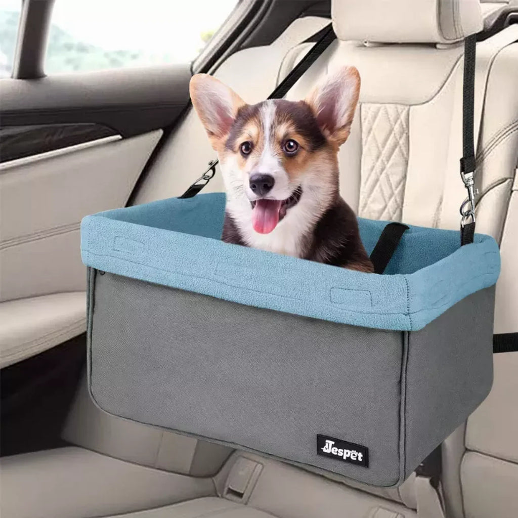 JESPET GOOPAWS Dog Booster Car Seat with Harness Tether, up to 24 lb