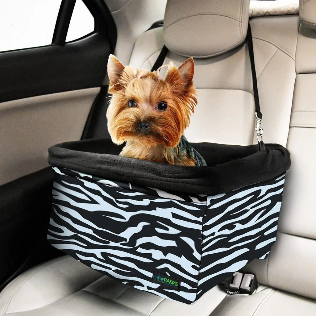 JESPET GOOPAWS Dog Booster Car Seat with Harness Tether, up to 24 lb