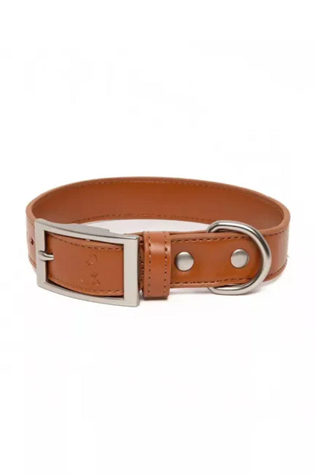 Aria the Fox Sierra Sunrise Vegan Leather Dog Collar, Reddish Brown