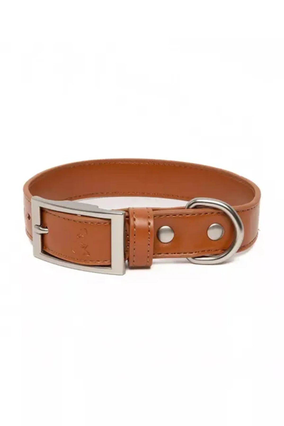 Aria the Fox Sierra Sunrise Vegan Leather Dog Collar, Reddish Brown