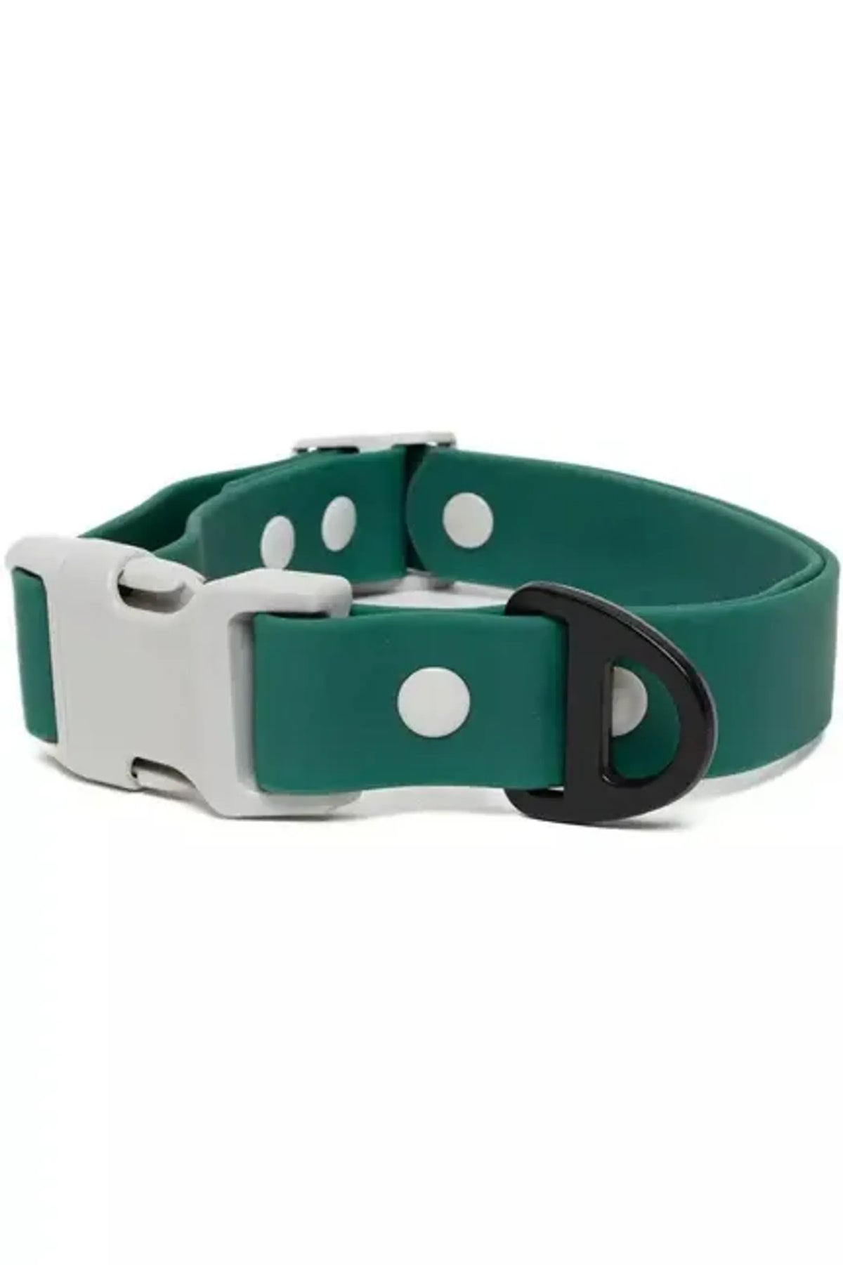 Aria the Fox Siberian Spruce Waterproof Dog Collar with D-Ring
