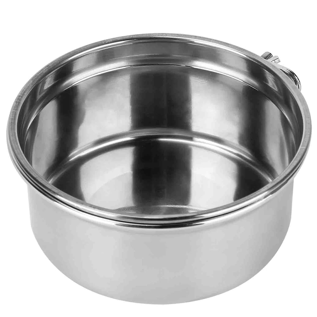 Stainless Steel Hanging Crate Bowl with Clamp, Medium