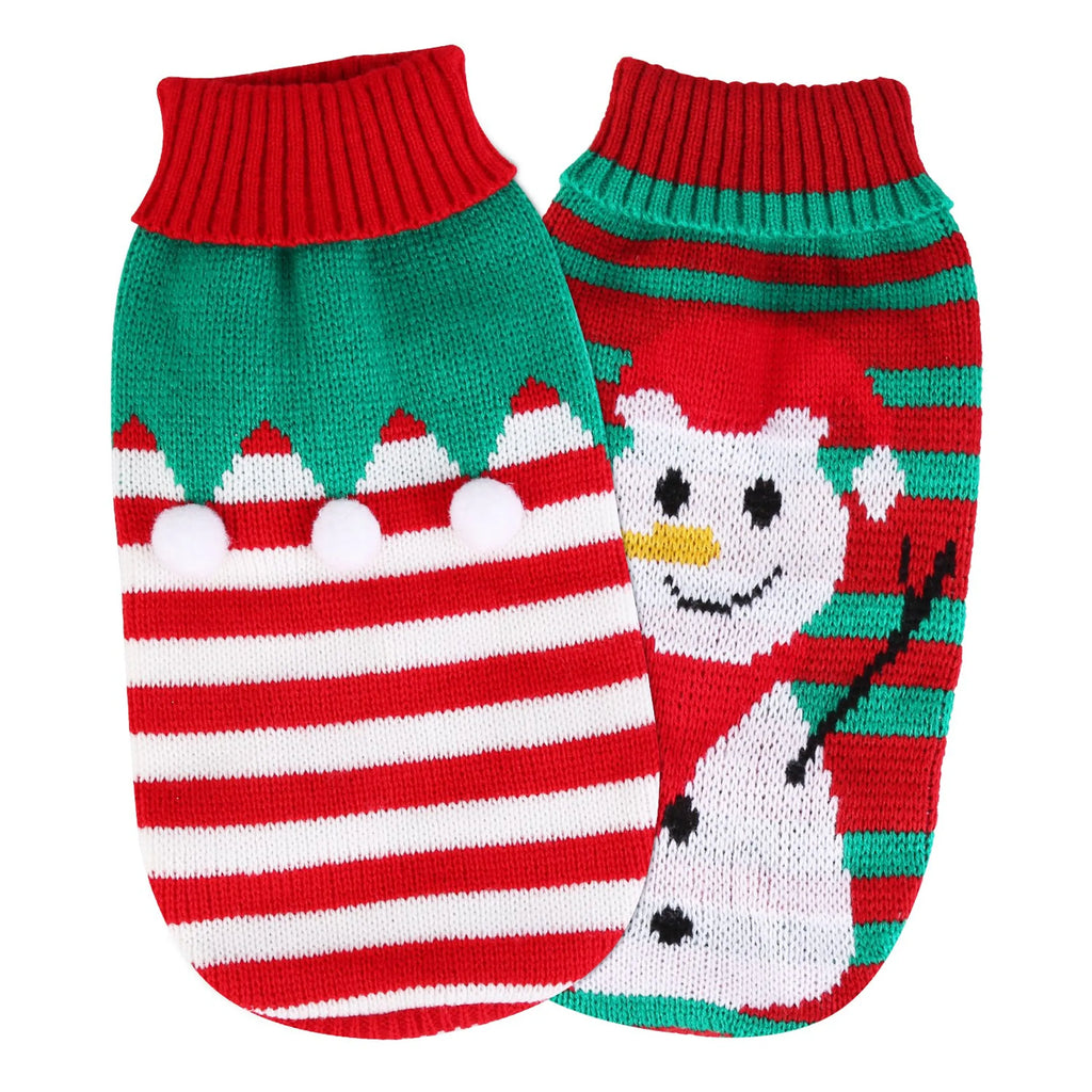 Pet Christmas Turtleneck Sweater Dog Cat Christmas Clothes